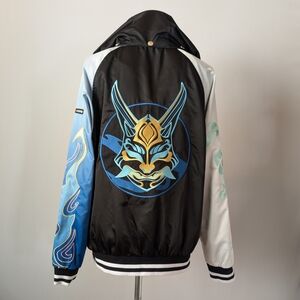 Hideaway Melon Xiao Yaksha Sukajan Bomber Jacket Black Unisex Size Medium